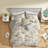 Modern Cotton Blend Bedding Set Gray Queen For Comfort