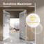 Porte de garde-manger intérieure en verre givré à 5 verres avec ensemble de quincaillerie French Doors-108941083-106883323