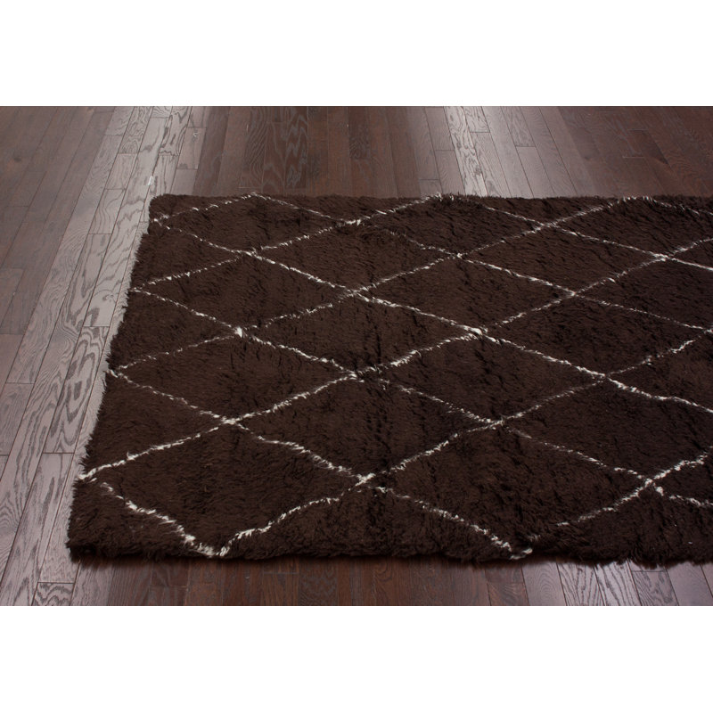 Puccio Wool Geometric Indoor Rug, Rectangle 5' x 7'