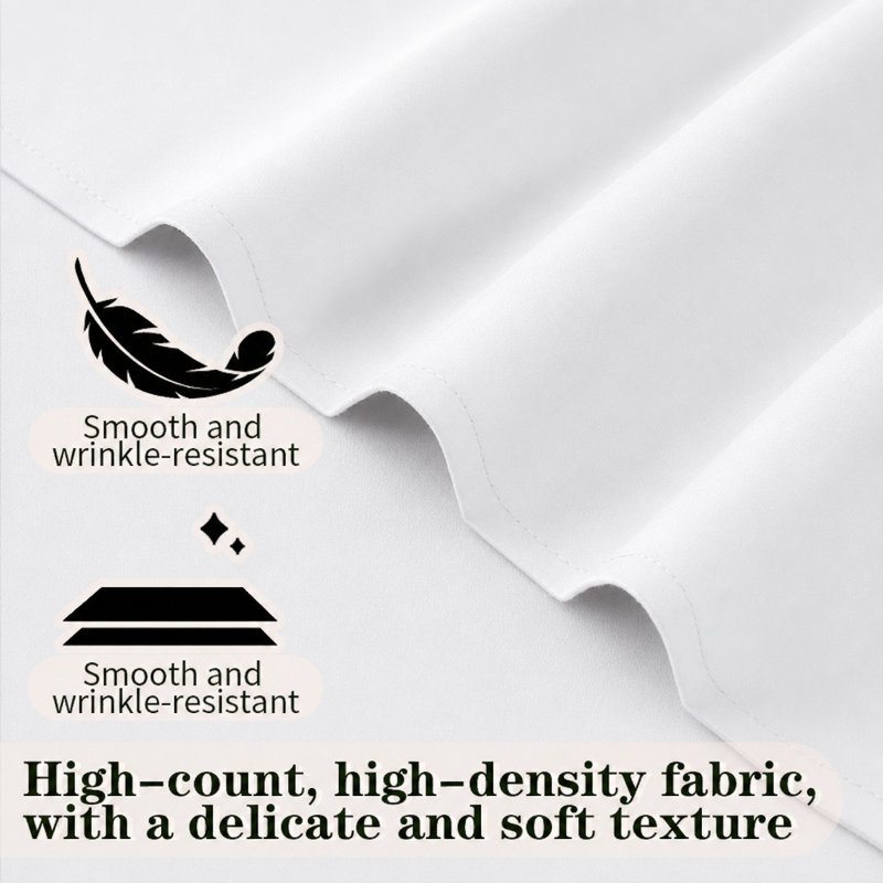 Brushed Microfiber Sheet Set, Ultra Soft and Breathable Bedding Set, Includes Fitted Sheet, Flat Sheet and Pillowcase, Deep Pocket up to 16 Inches, Twin Full Queen King Sizes, Hotel Style Bed Sheets