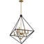 Lustre géométrique unique à 8 lumières Rosann
