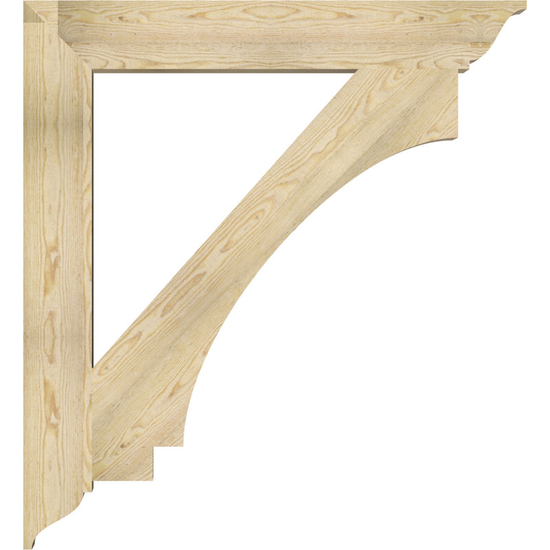 H 6 po x P 6 po Support en bois / corbeau, Sapin de Douglas, H 48 po x l 6 po x P 44 po