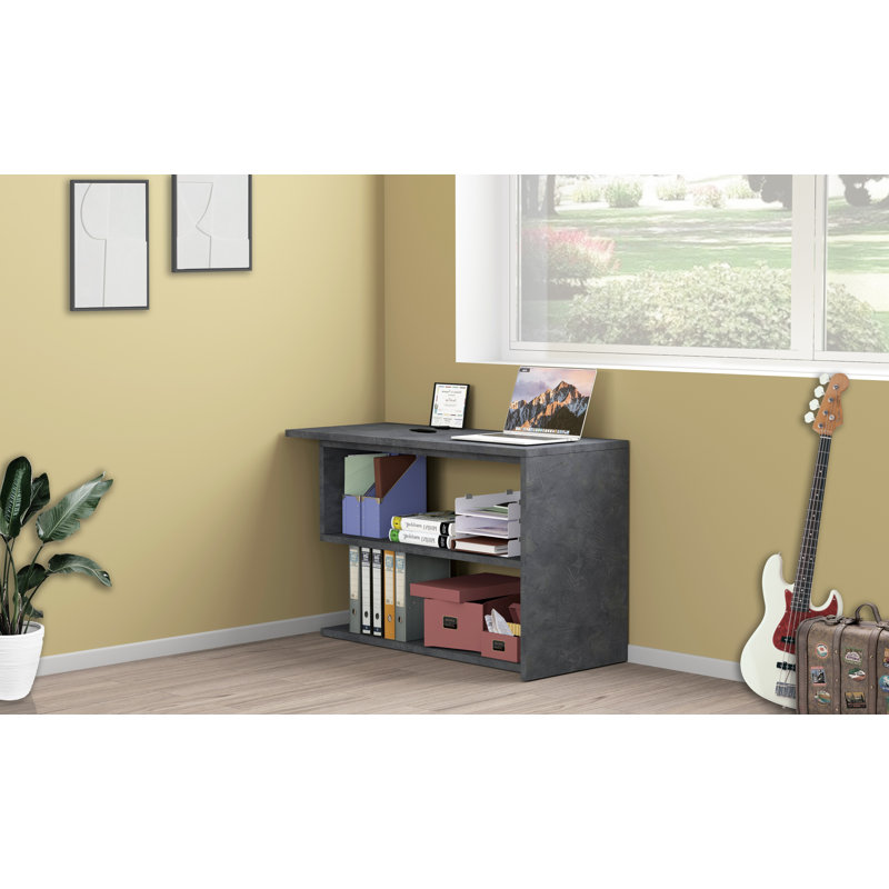 L-Shaped Computer Desk, Grey, Rport Grey
