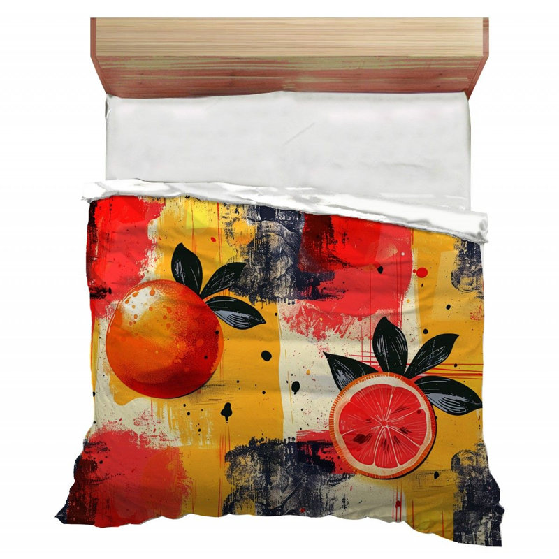 Fruit Illustration Art Polyester / Microfiber Comforter, Twin Comforter