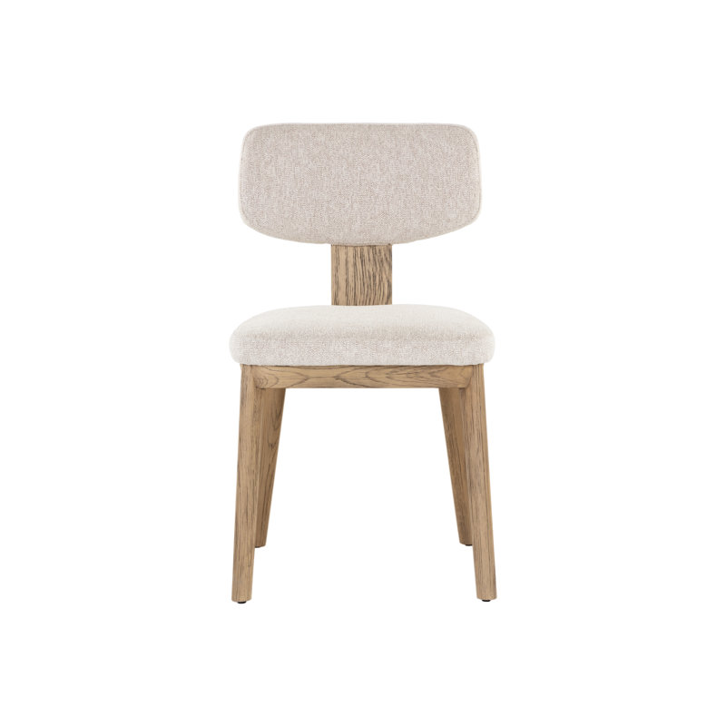 Rickett Upholstered Dining Chair, Weathered Oak