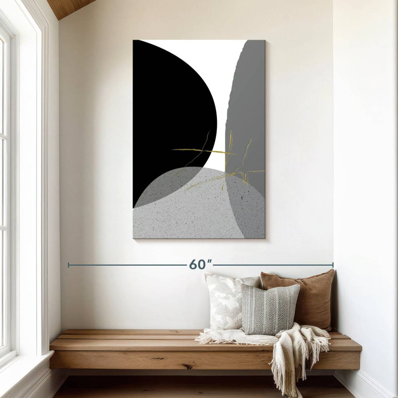 Avery Black Gold Minimalist I, 45" H x 30" W