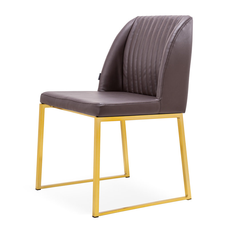 Chaise d'appoint Daphne, Brun / Doré