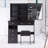 37" Middle Size Left Drawer Desktop Vanity Table + Cushioned Stool, Extra Large Right Sliding Mirror, Multi Layer High Capacity Storage, Practical Fashionable Dresser, Suitable For Large Space-1740096242