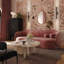 92.5" Mauve Textured Performance Velvet Sofa-2019215415