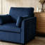 Fauteuil d'appoint en velours côtelé 37,75 po avec poches de rangement latérales-1202273875