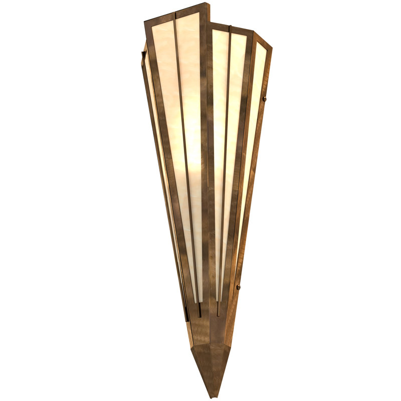 Brum 1 - Light Flush Mounted Sconce, Antique copper