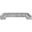 Canapé modulaire rembourré 204 po Ames-90279386
