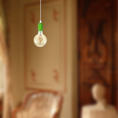 Lovier 1 - Light Green Single Pendant