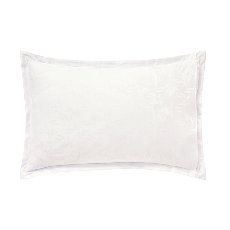 Cristal Euro sham, Cristal, Standard, White; Blue