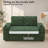 65 Inch Convertible Sofa Bed With Pull-Out Sleeper, Chenille Fabric, Adjustable Backrest, Hidden Storage Armrests With Cup Holders, Side Table & Charging Port-988263155