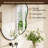 Irregular Wall Mirror with Metal Frame,Asymmetrical Decorative Mirror for Living Room, Hallway-167047328-167047330