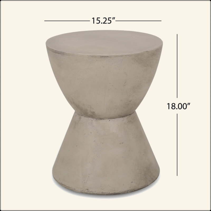 Outstanding Lightweight Concrete Side Table For Outdoor Spaces, Enhancing Ambiance And Functionality