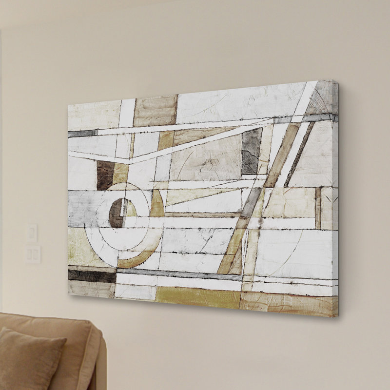 « pièces », reproduction d’art sur toile tendue, H 20 po x l 30 po x P 1,5 po