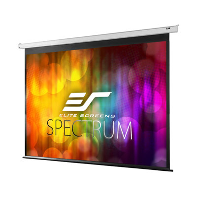 Spectrum Series Electric white case Wall/Ceiling Mounted Projector Screen