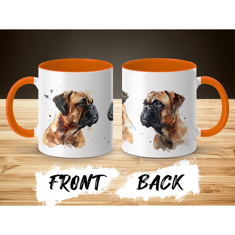 Ceramic Coffee Mug, Orange, 3