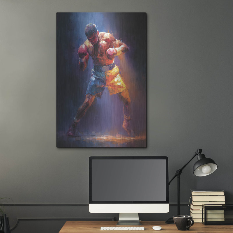  «Boxing Legend 2» par Ann Klee, art mural en métal, 24 po x 36 po, H 36 po x l 24 po