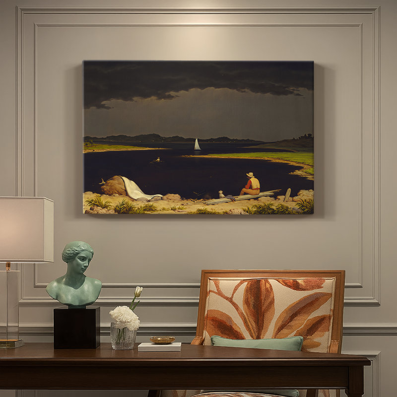 Approaching Thunder Storm-Martin Johnson Heade-Gallery Wrapped Canvas-1859, 18 x 27