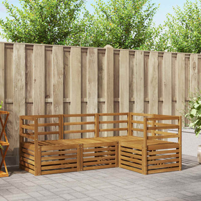 185.5cm Wide Patio Sectional Set