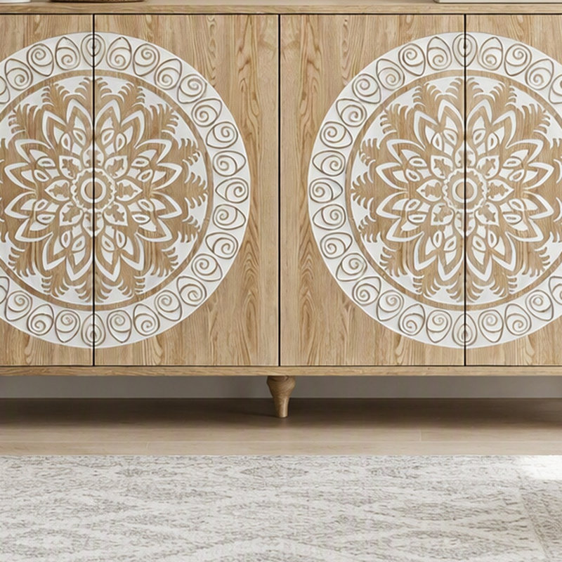 Buffet Mandala, Light Oak