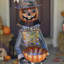 Figurine citrouille et bol de bonbon
