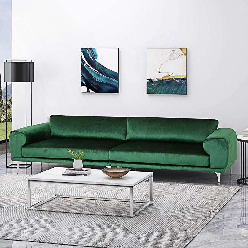 4-seat Sofa with Metal Legs, Modern for Living Room and Study