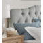 Tête de lit tapissier en lin capitonné, tête de lit en bois massif robuste et durable, tête de lit en tissu réglable en hauteur de 34 po à 43 po, tête de lit capitonnée moderne-74202779-74202782