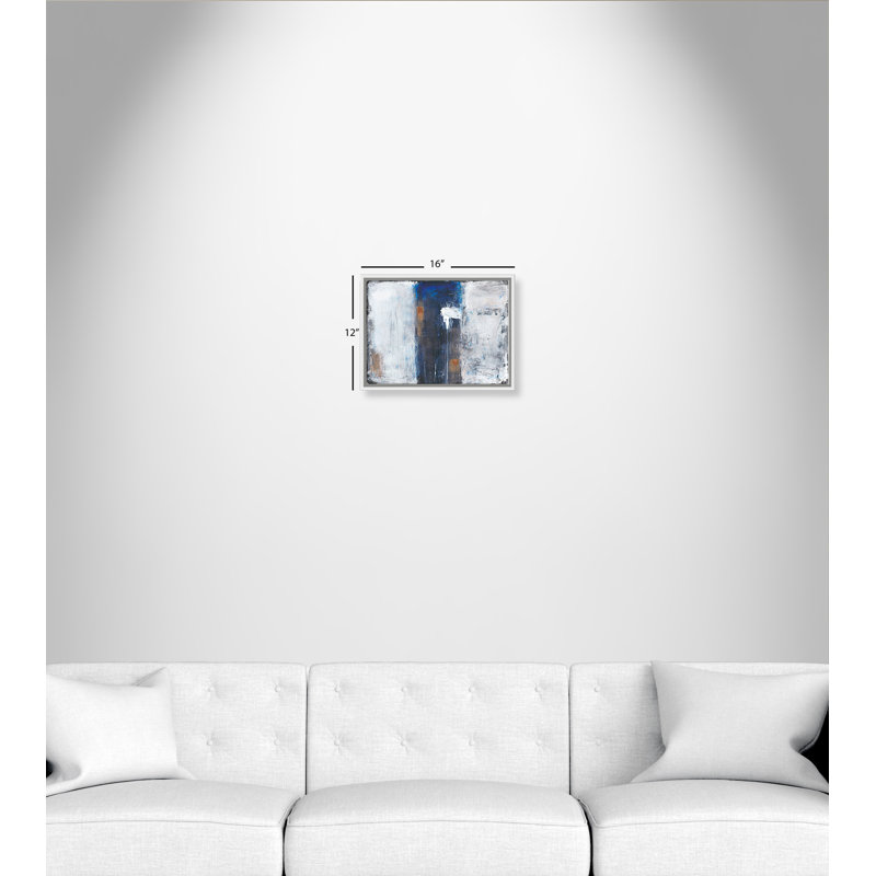 Into the Deep Blue Sea Into the Deep Blue - cadre flottant, reproduction d'art sur toile, Cadre blanc