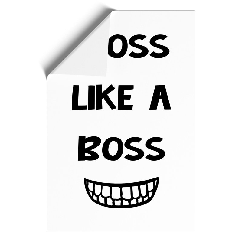 Floss Like a Boss - Frameless Print, 84cm H x 59cm W x 0.1cm D