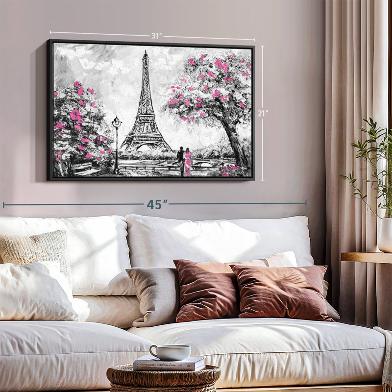 Places "Tour Eiffel, impression sur toile", H 21 po x l 31 po