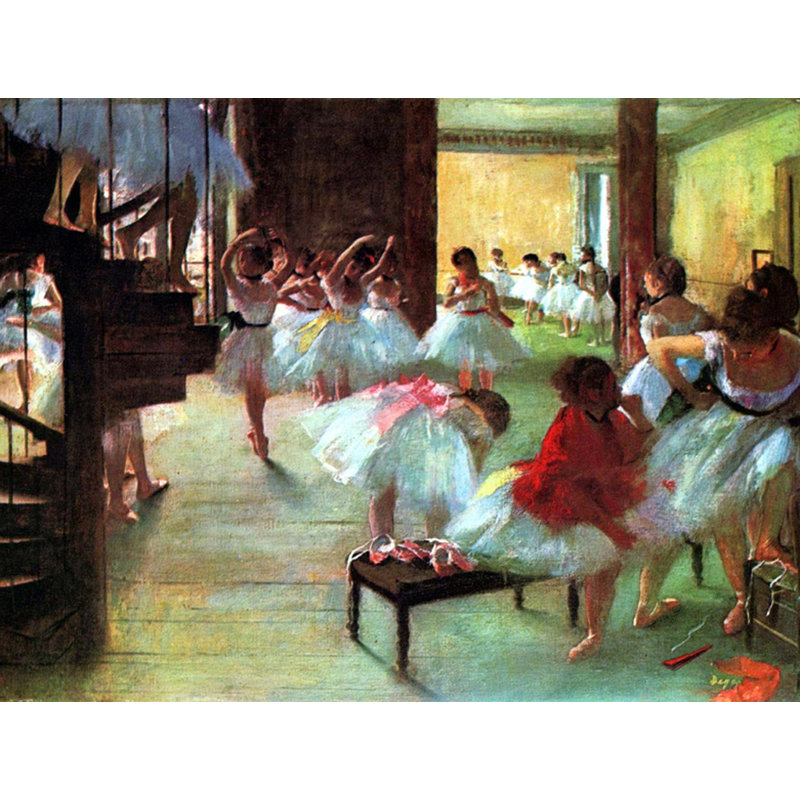 Répétition de ballet, H 18 po x l 24 po