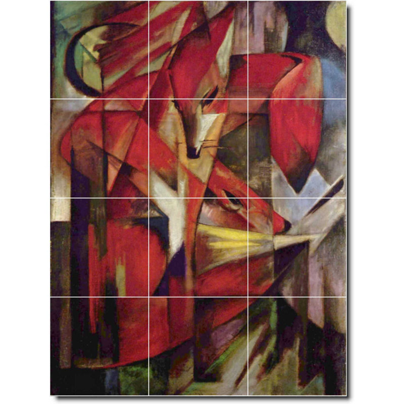 Carreau de peinture murale 24 po x 32 po 8 po x 8 po, Animal 05714