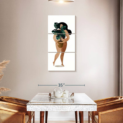 Nude With Plant