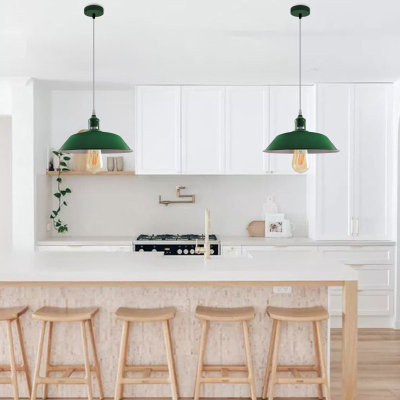 Gilyard 1 - Light Single Pendant, Green, Green/White