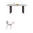 Simple White Rock Slab Dining Table Sets-103831770