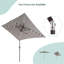 Forontenac 10 x 6.5' Lighted Rectangular Market Umbrella-642092987