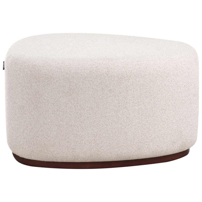 SACO 78cm Wide Irregular Solid Colour Pouffe Ottoman