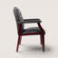 Fauteuil de direction capitonné en similicuir l 24 po avec garniture cloutée-2071274900