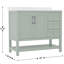Ensemble de meuble-lavabo simple 36 po avec lavabo, armoire, tablette de rangement ouverte et tiroirs de rangement Caniya-1045739432-1030700855-1045739435
