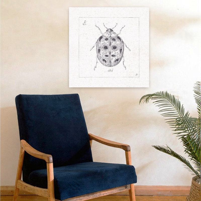 Art contemporain Coccinelle contemporaine, H 24 po x l 24 po
