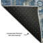 Tapis bleu Prisco lavable à la machine de qualité supérieure-911924145