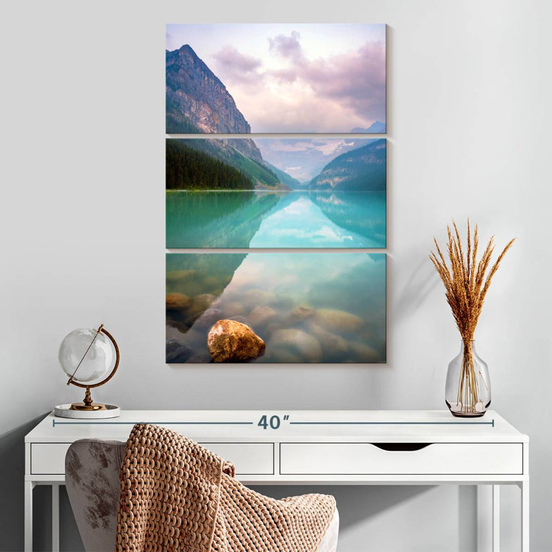Alvord Calm Sunrise Lake Louise, H 32 po x l 20 po