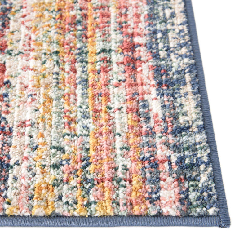 Hulsey Striped Indoor Rug, Runner 2'7" x 12'