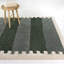 Tapis gris à rayures Caproni-456808563