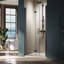 Porte de douche pliante semi-sans cadre l 30 po x H 72 po