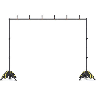 Adjustable Backdrop Stand 10X7.5 Ft, Photo Studio Back Drop Adjustable Stand，For Party, Wedding, Dectoration, Background Stand